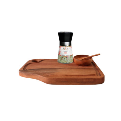 TABLA RÚSTICA CON MOLINILLO