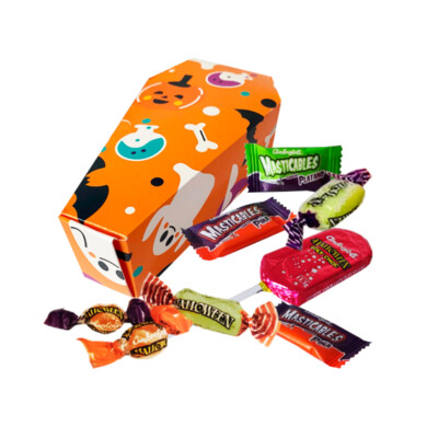 ATAÚD CON CARAMELOS