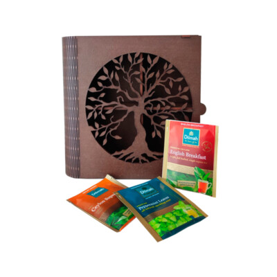 Caja de té corte láser