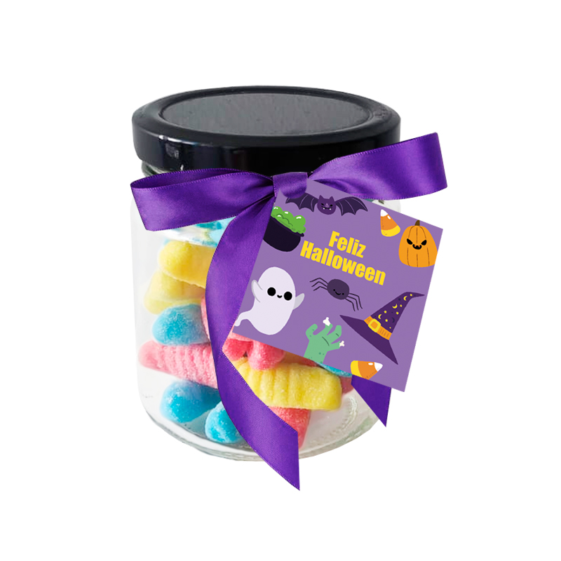 FRASCO CON GUSANITOS ÁCIDOS